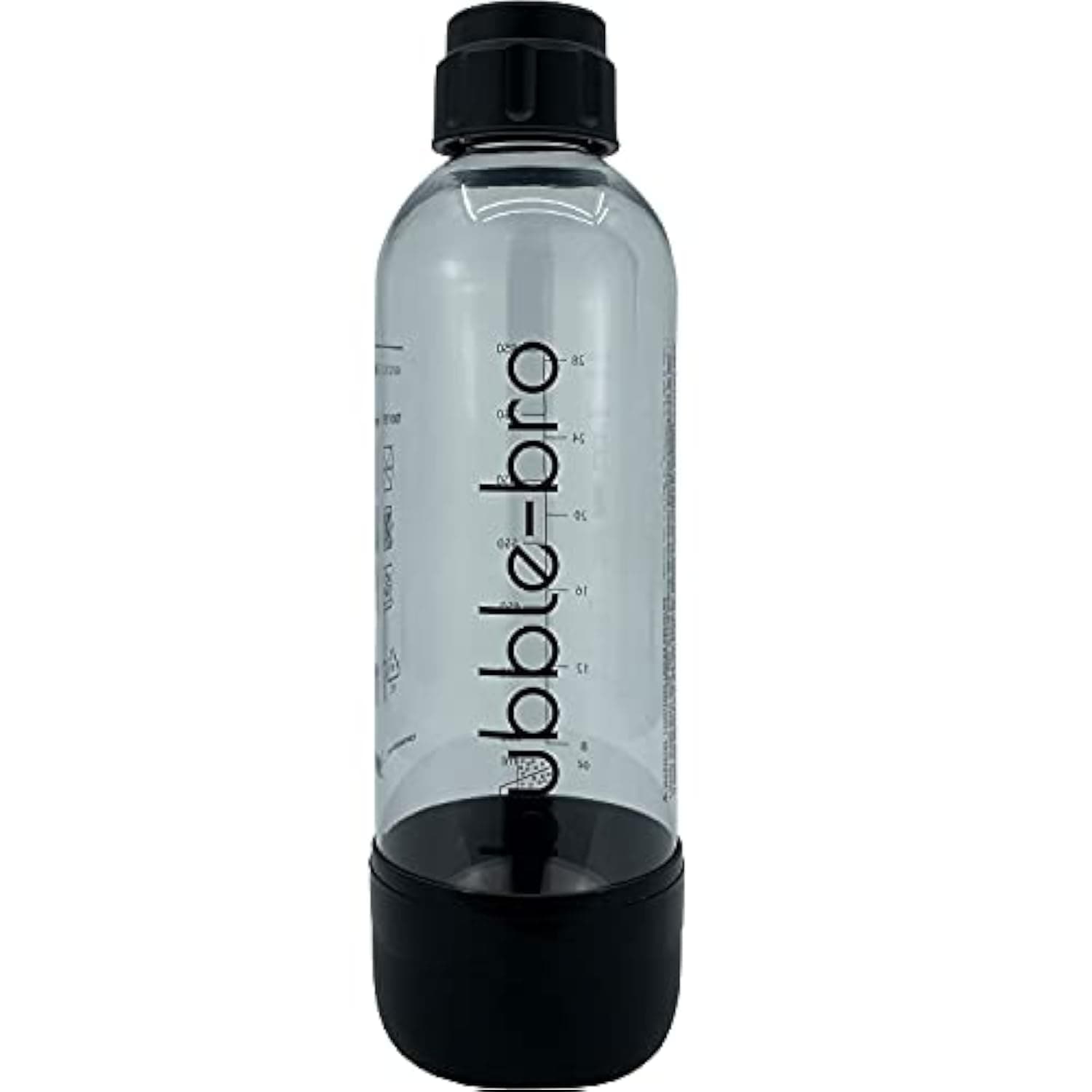 bubblebro 1L BPA-Free Bottle - for use with bubblebro Origin Sparkling Water Maker (Black)