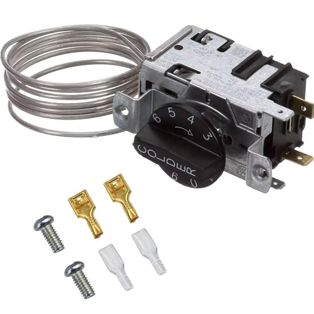 Upgraded 988284 Refrigerator Thermostat Temperature Control Kit Compatible for True Refrigerators800382 077B6856 Freezer Thermostat, Fit for TSSU, TUC, TWT, TPP, GDM, GEM,TBB, TCM, TDD, TGU, TGW, TMC