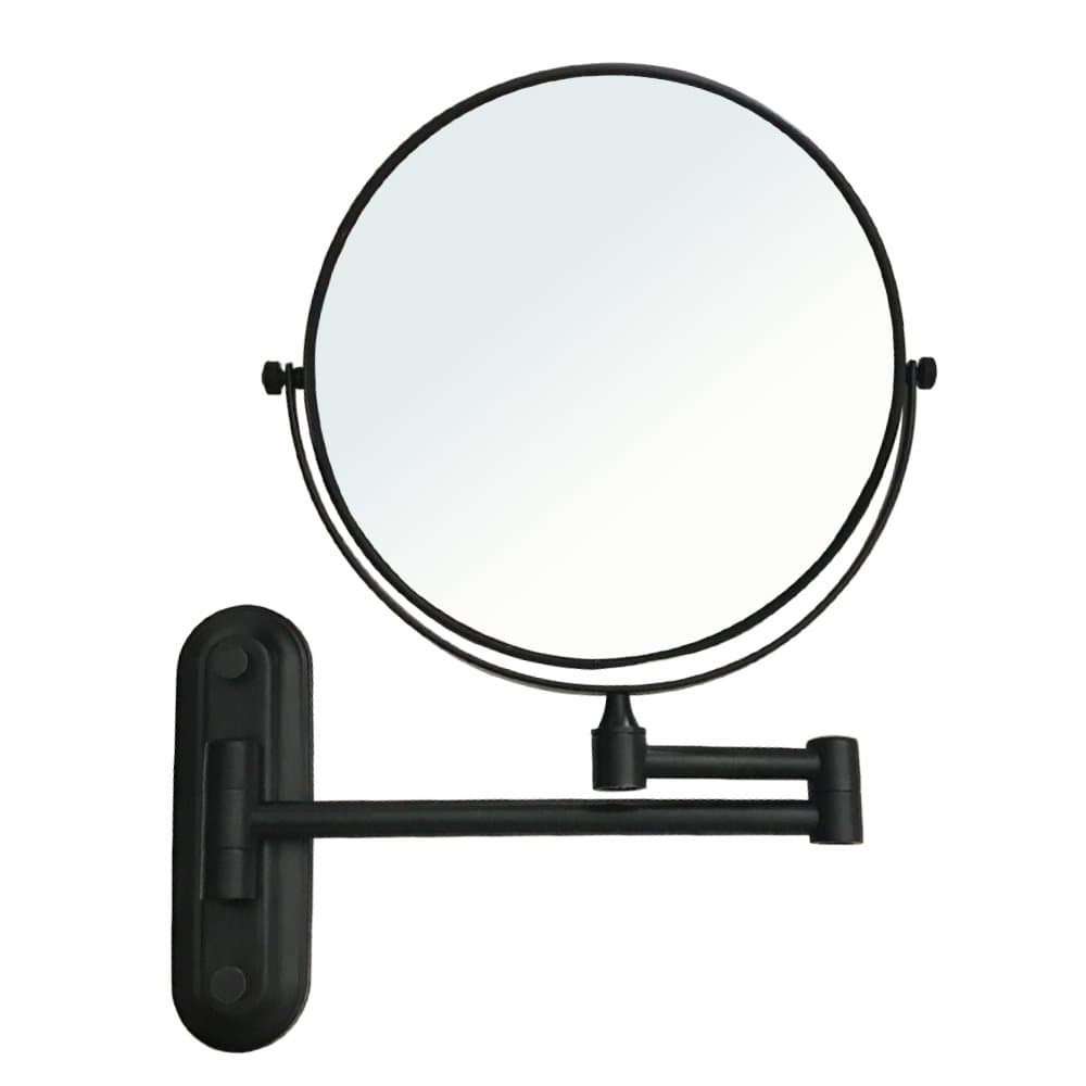 Wall Mounted Double Sided Mirror, 10X Magnification, Oil-Rubbed Bronze (15x2.6 inches, Stainless Steel)