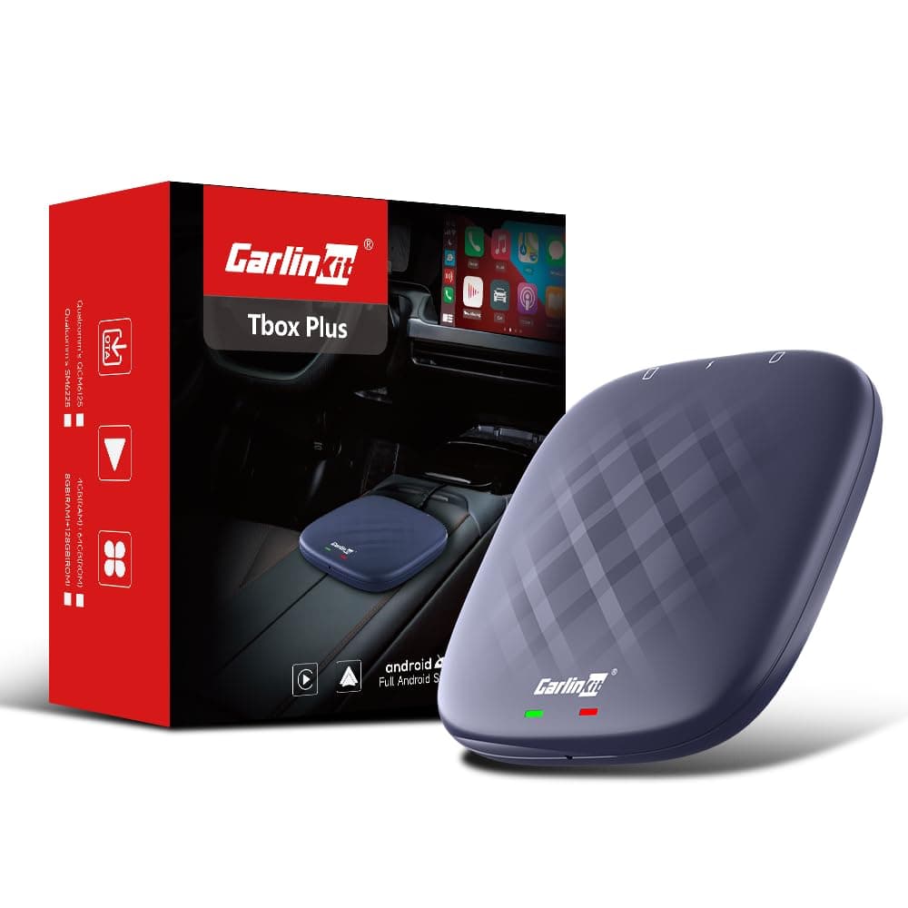 Tbox Plus Android 13 (8GB+128GB) Ai Car Box, 3-in-1 Wireless CarPlay/Android Auto with Enhanced Streaming for Car Entertainment System (Netflix/YouTube/Shahid)