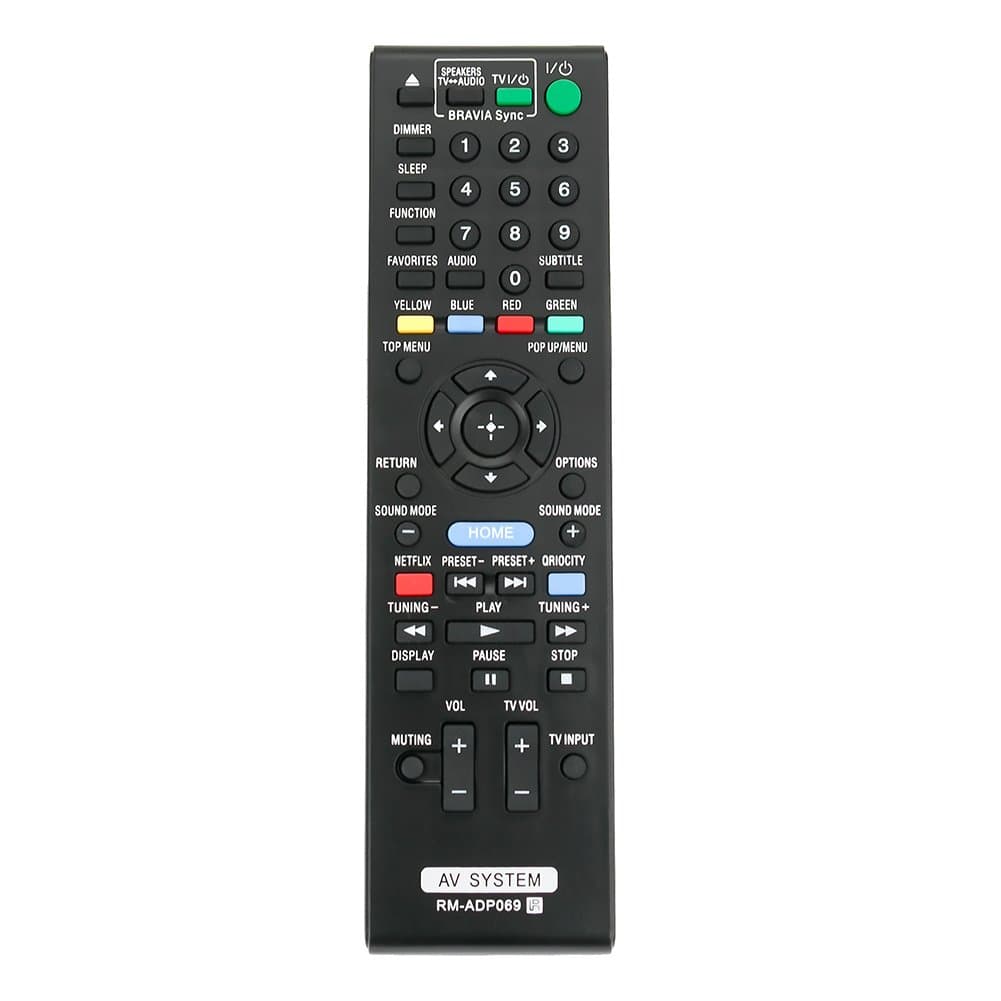 RM-ADP069 Replace Remote Control Applicable for Sony Audio Video AV System HBD-E580 BDV-N790W HB-DE3100 RM-ADP072 BDV-T58 BDV-T57 HBD-T79 HBD-E280
