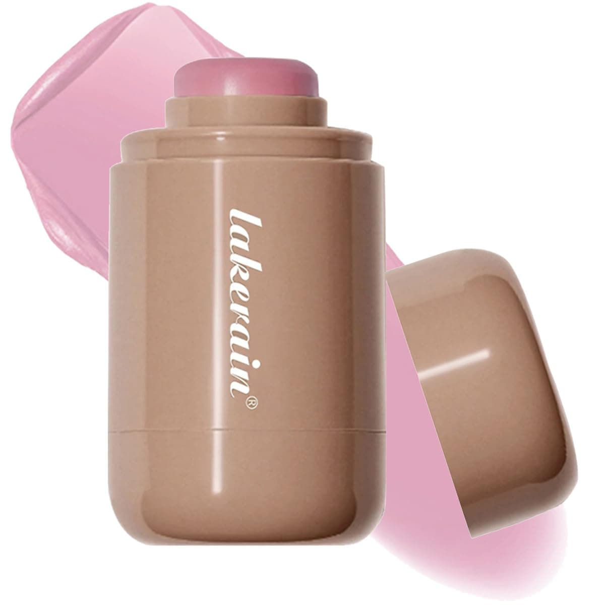 Cream Blush stick, Natural-Looking Matte Finish Makeup Blush stick, Hydrating Long Lasting Lightweight Blendable Blush for cheeks (#1 Soft Pink, 1 PC)