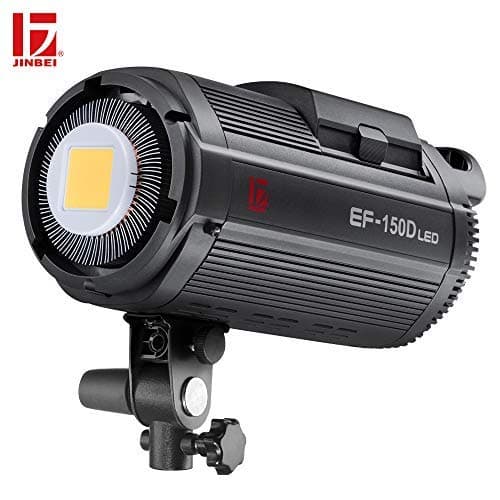 JINBEI EF-150D 150Ws Battery Powered Dimmable LED Continuous Lamp Bowens Mount Daylight Balanced Video Light 5500K for YouTube Vine Portrait Photograp