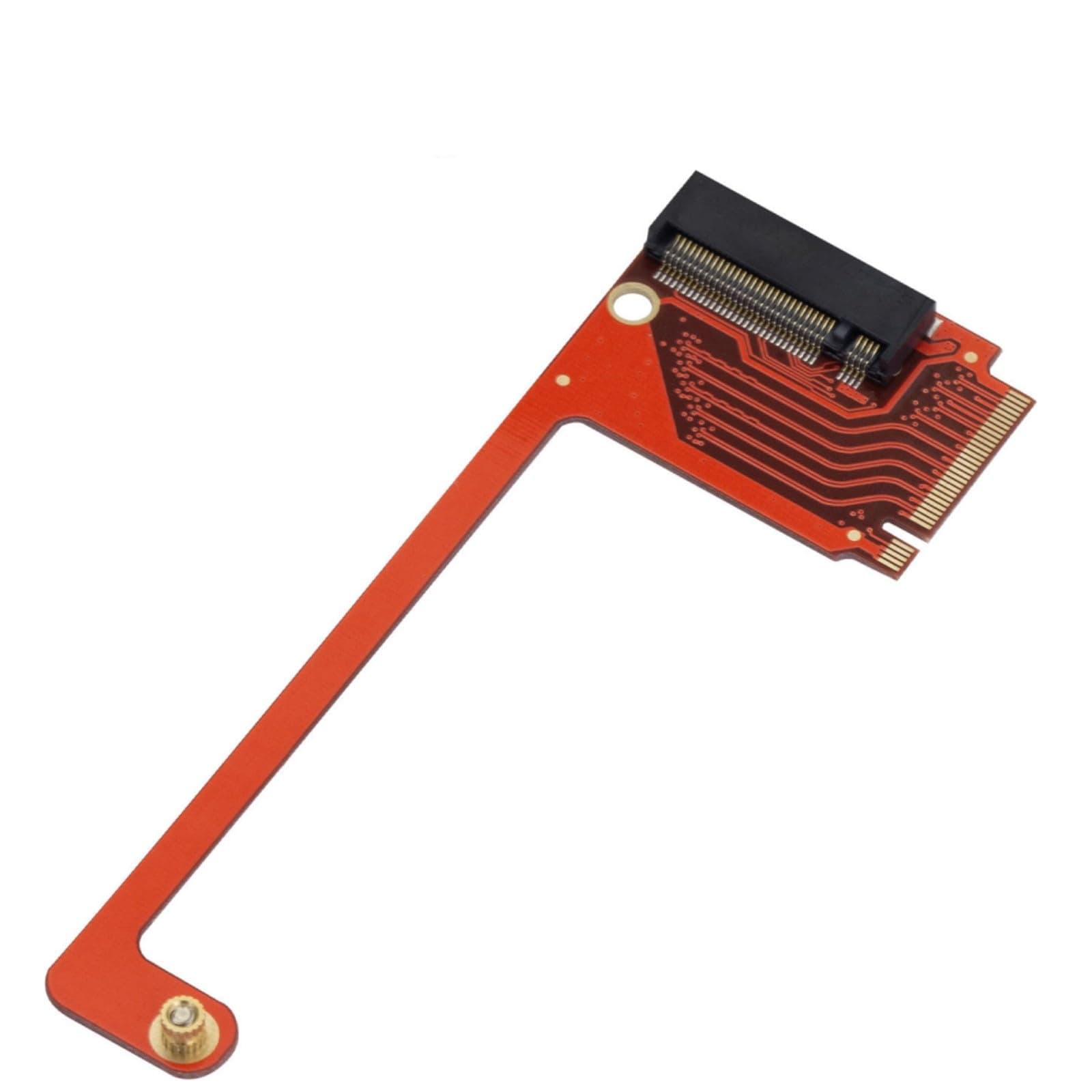 for Rog Ally Handheld Conversion 2230 to 2280 SSD Hard Drive Expansion Board NVME M-Key NGFF M.2 PCIE 4.0 3.0 Gold Finger High Capacity Adapter 90 Degree Upgrade Converter Expansion Card Red