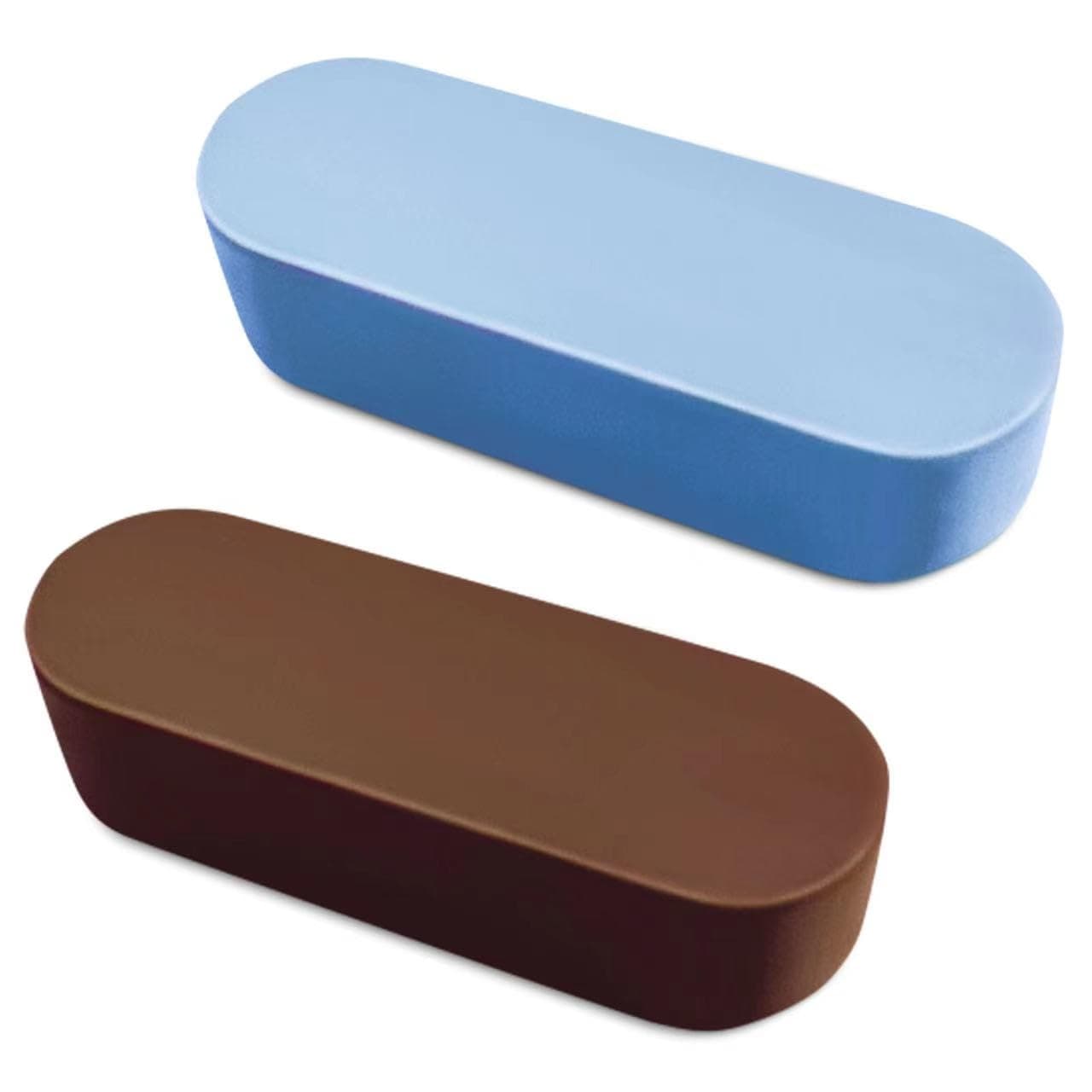 Metal Polishing Compound for Buffing Wheel 2pcs - Blue Extra Fine All-Purpose & Brown Tripoli Buffing Compound, for All Materials Even Plastic & Acrylic & Aluminum & Stainless Steel & Wood (2 Oz)