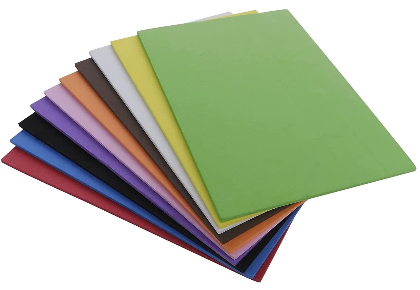 Kabeer Art 5mm Thick Foam Sheet 10 Different Colors A4 Size