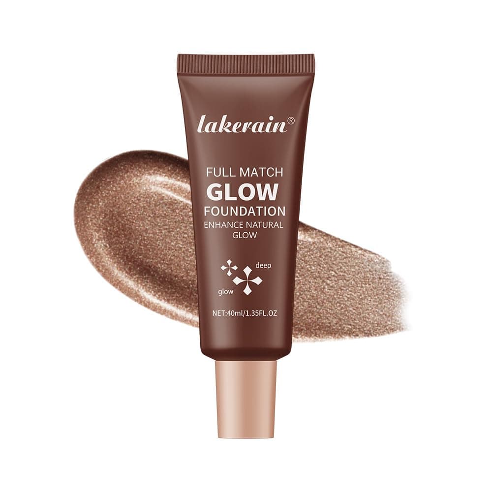 Natural Glow Illuminator Glotion - Glowing, Moisturizing, Lightweight Base, Multi-Purpose - Hydrating & Illuminating Makeup Highlighter for Radiant, Sun-Kissed Look (#4 Deep, 1.35 Fl Oz (Pack of 1))