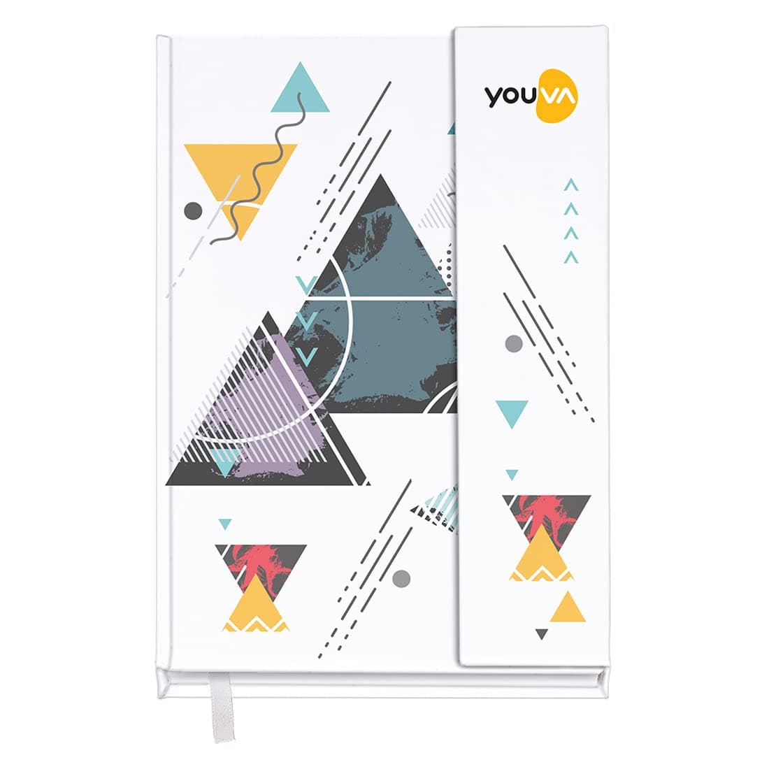 YOUVA Navneet Case Bound Magnetic My Notes | 14.8x21 cm | Single Line | 192 Pages | Pack of 1
