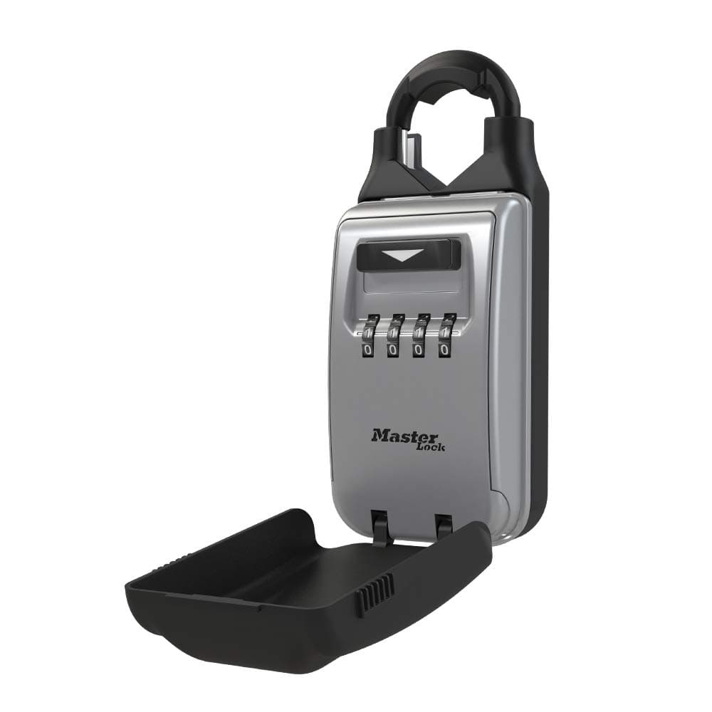 5420EC Set Your Own Combination Portable Lock Box with Adjustable Shackle, 6 Key Capacity