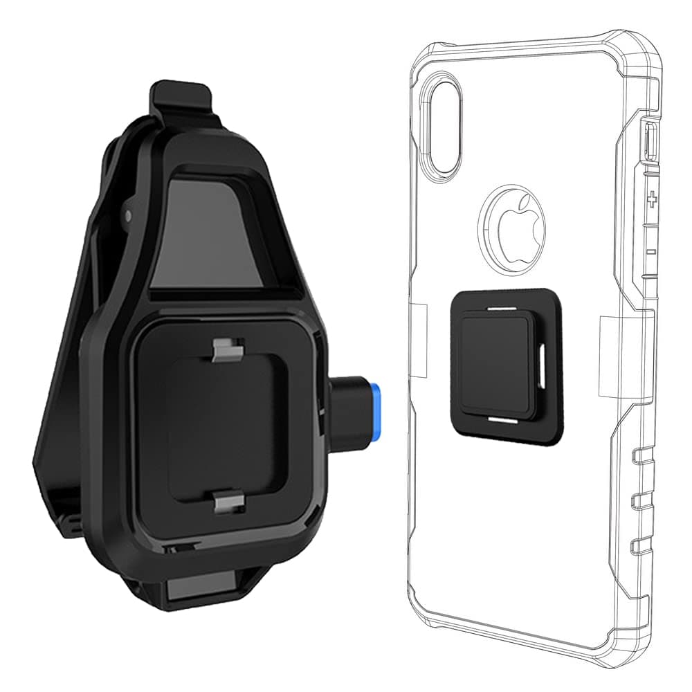 Phone Belt Clip, Universal Holder Quick Mount for iPhone 13/13 Mini/13 Pro/13 Pro Max/12/12 Mini/12 Pro/12 Pro Max/11/11 Pro/11 Pro Max/XR/Xs Max/X/XS/ 8/8 Plus/ 7/7 Plus/ 6s/6 Plus