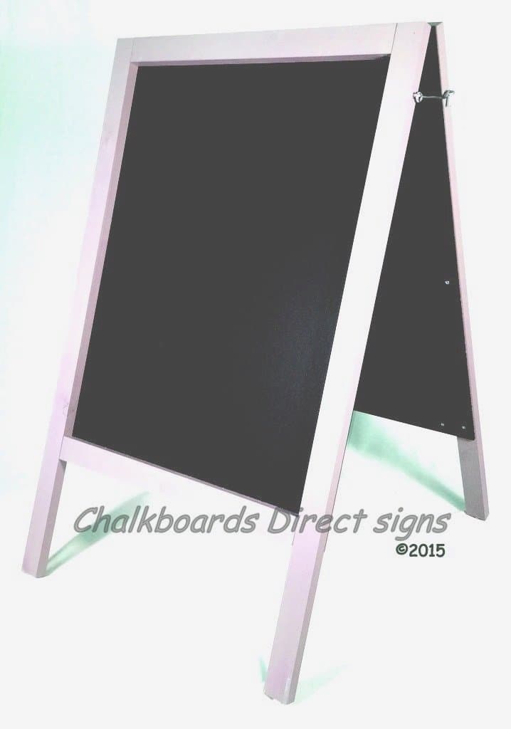 Extra Large Weatherproof Grey Heavy Duty Chalkboard A Board Frame Sandwich Pavement Sign Blackboard 1100mm x 610mm Doubled Sided