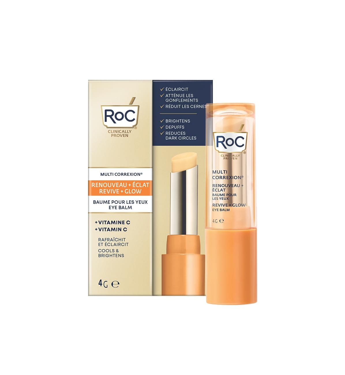 Multi Correxion Revive + Glow Eye Balm | With Vitamin C, For Dark Circles & Puffy Eyes | 4 g