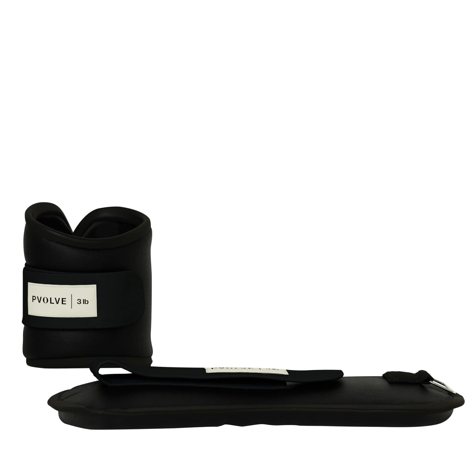 Pvolve 3lb Adjustable Ankle Weights for Men and Women, Designed for at Home Strength Training to Sculpt and Tone Your Body, Legs and Core, Set of 2