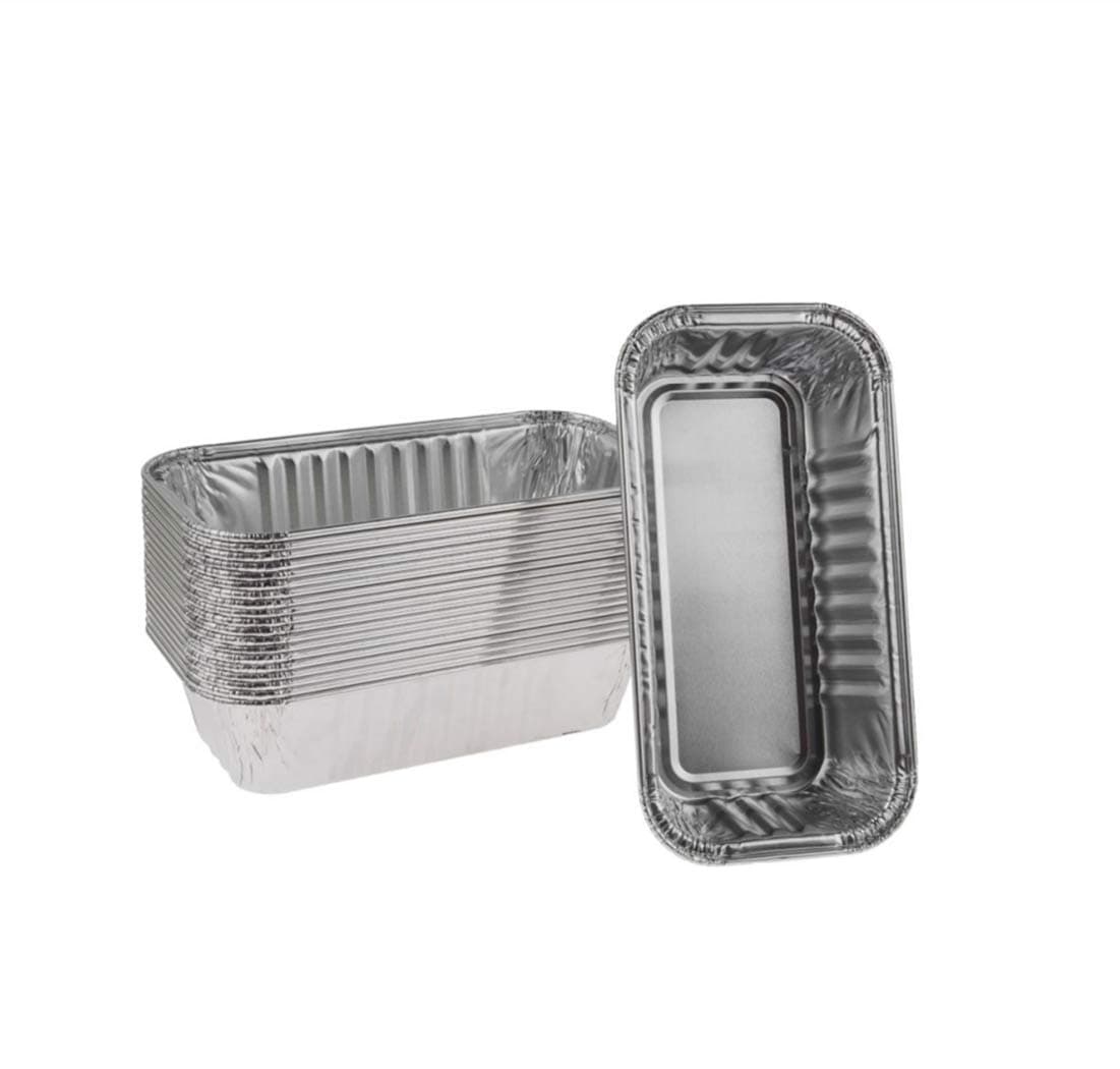 BBQ Future 20-Pack Aluminum Foil BBQ Grease Grill Drip Pans Replacement for Char-Broil 9328812P06, 7" L x3.5 W x1.5 D