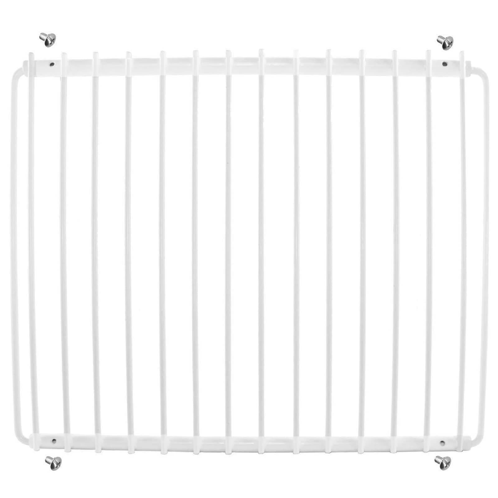 SPARES2GO Universal Small Fridge Freezer Shelf Adjustable White Plastic Coated Extendable Arms (360mm - 560mm x 320mm)