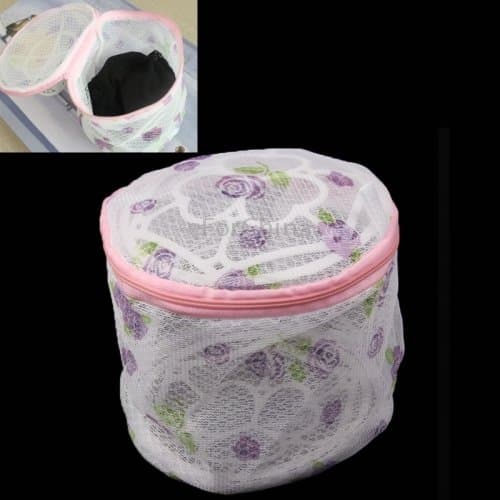 eForChina Flower Pattern Laundry Mesh Bra Washing Bag for Washing Machine