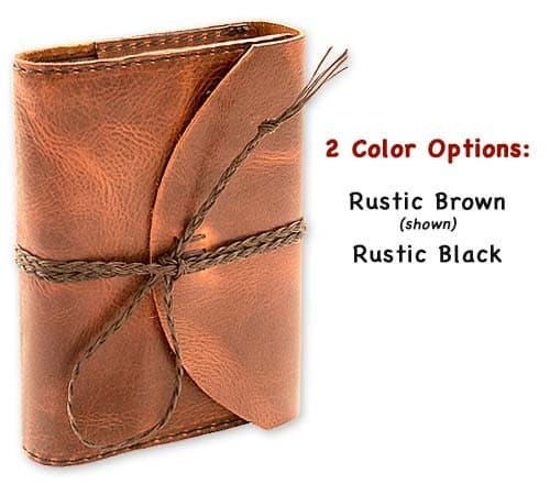 Custom, EXACT FITTING, full-grain Italian Leather Book Covers for Paperbacks / Bibles / Medium Textbooks / Novels & Other Medium Books up to 6 x 9 inches (Made in USA) - Black Wrap & Tie Covers