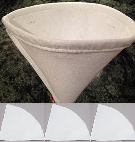 Liberty Supply 1 Quart Maple Syrup Synthetic Filter Kit with 1 Finishing Filter & 3 Prefilters