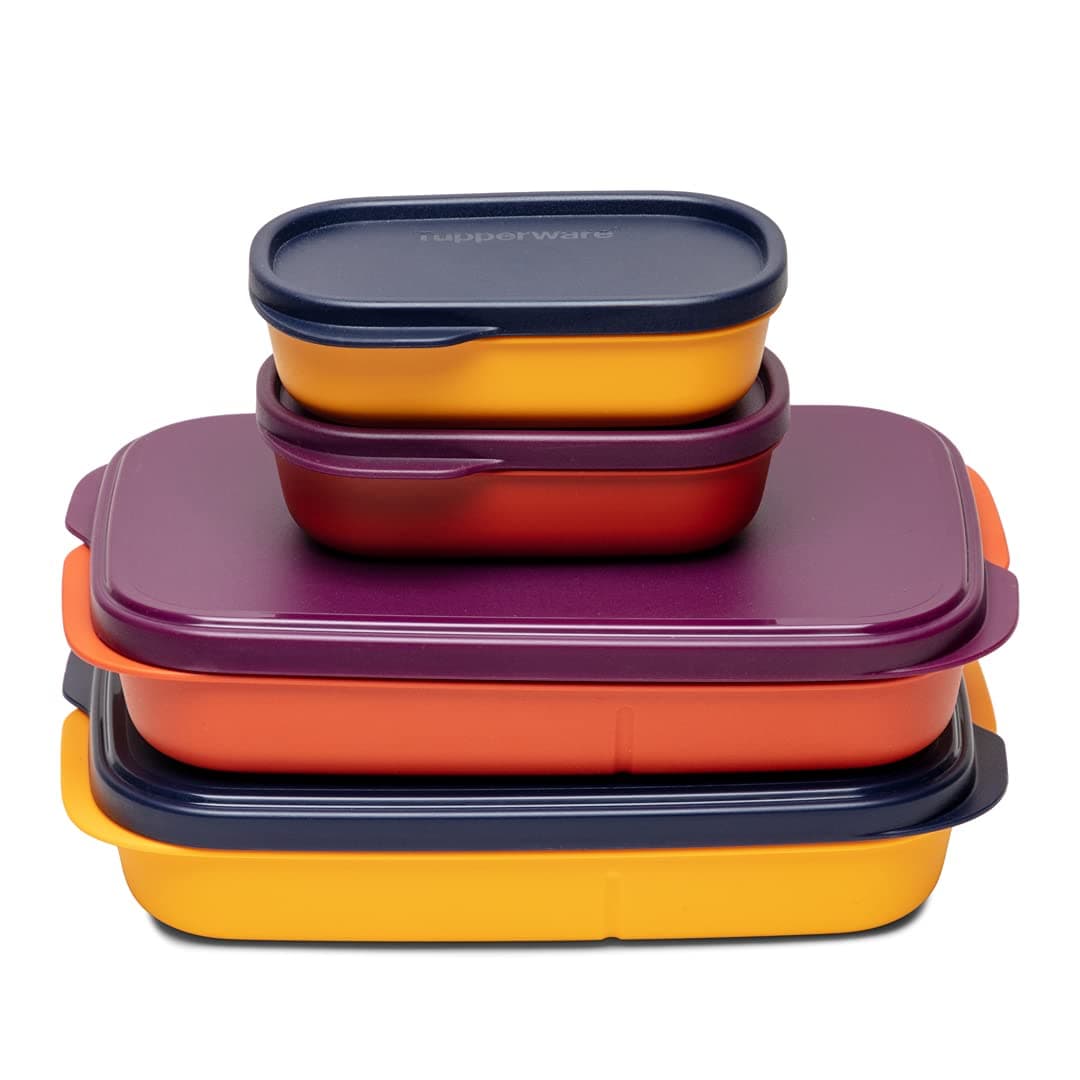 Plastic My Lunch Liquid-Tight Lunch Box 590ml 2pc (Multicolour)
