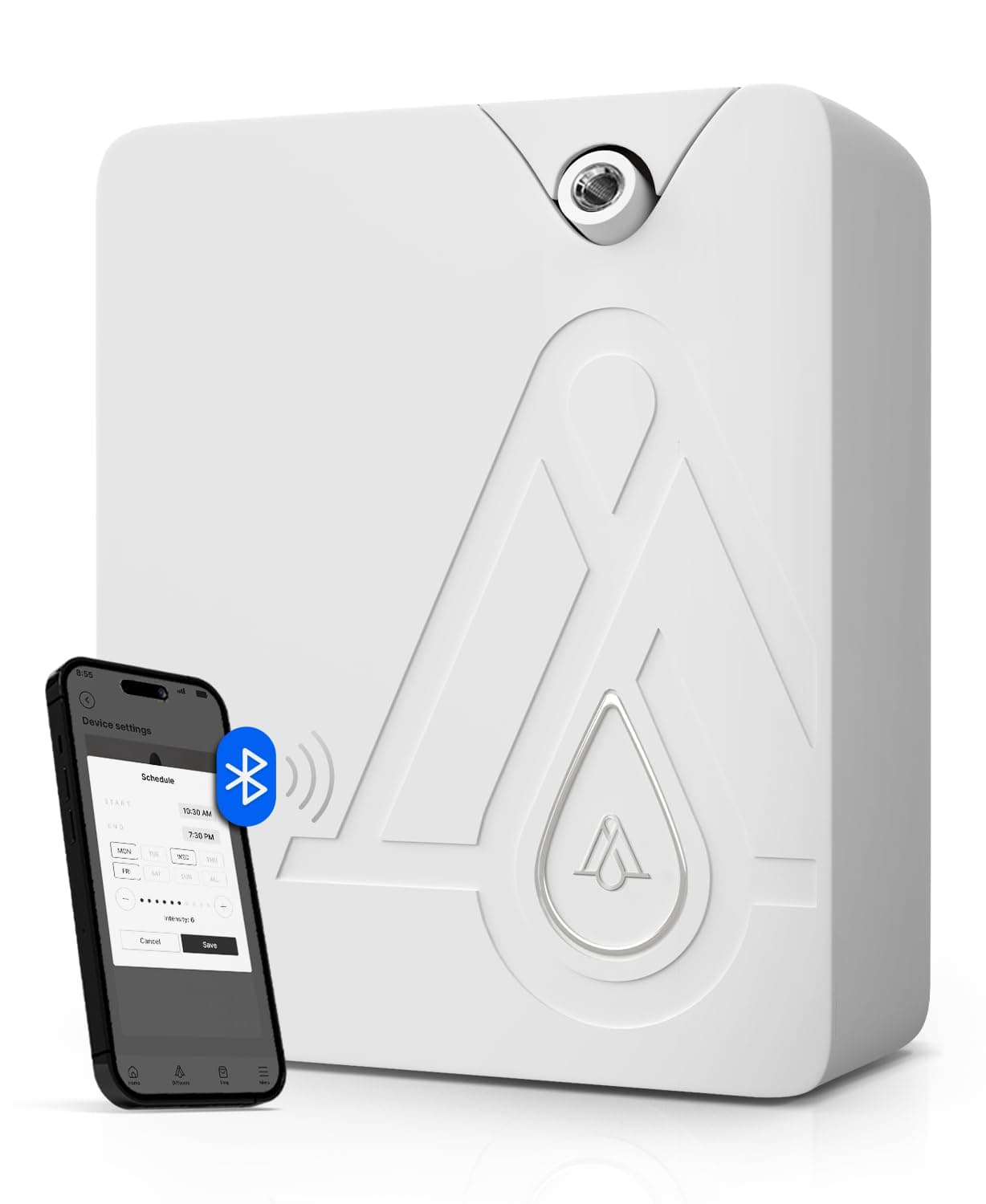 2024 Upgraded Bluetooth Smart Scent Air Machine for Home, Hotel, Spa, Office– Cold Technology, Hotel Collection Diffuser, Waterless Whole House White