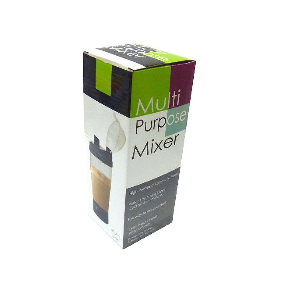 Protein Shake Mixer-Pre Workout Drink Mixer w/ Leak Proof Lid, 18oz