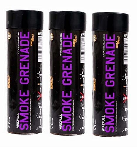 ENOLA GAYE PURPLE WIRE PULL SMOKE GENADE (3 PACK)