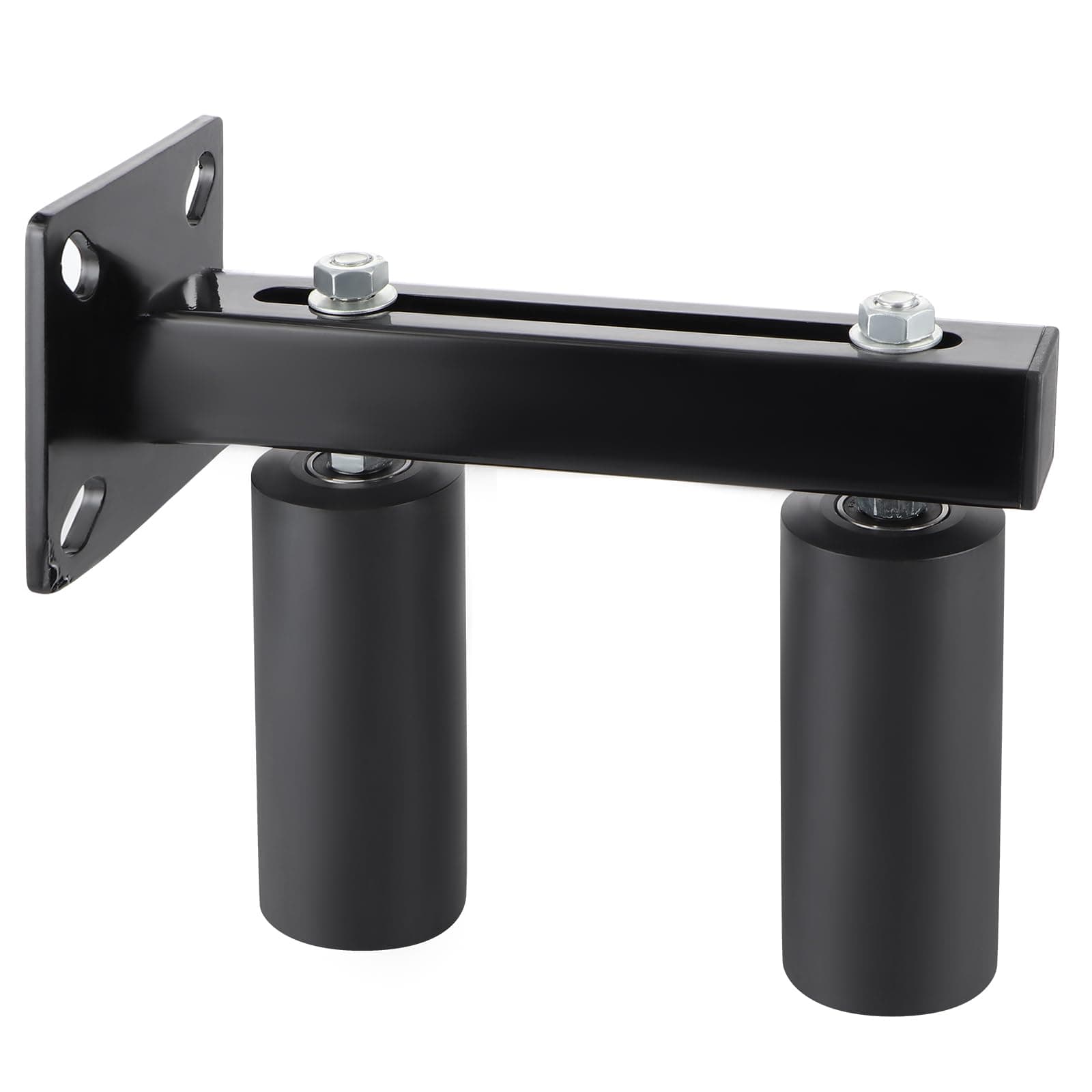 Skelang Slide Gate Guide Roller, 6" UHMW Hard Nylon Guider, Adjustable Sliding Gate Support Assembly for Preventing The Gate from Falling