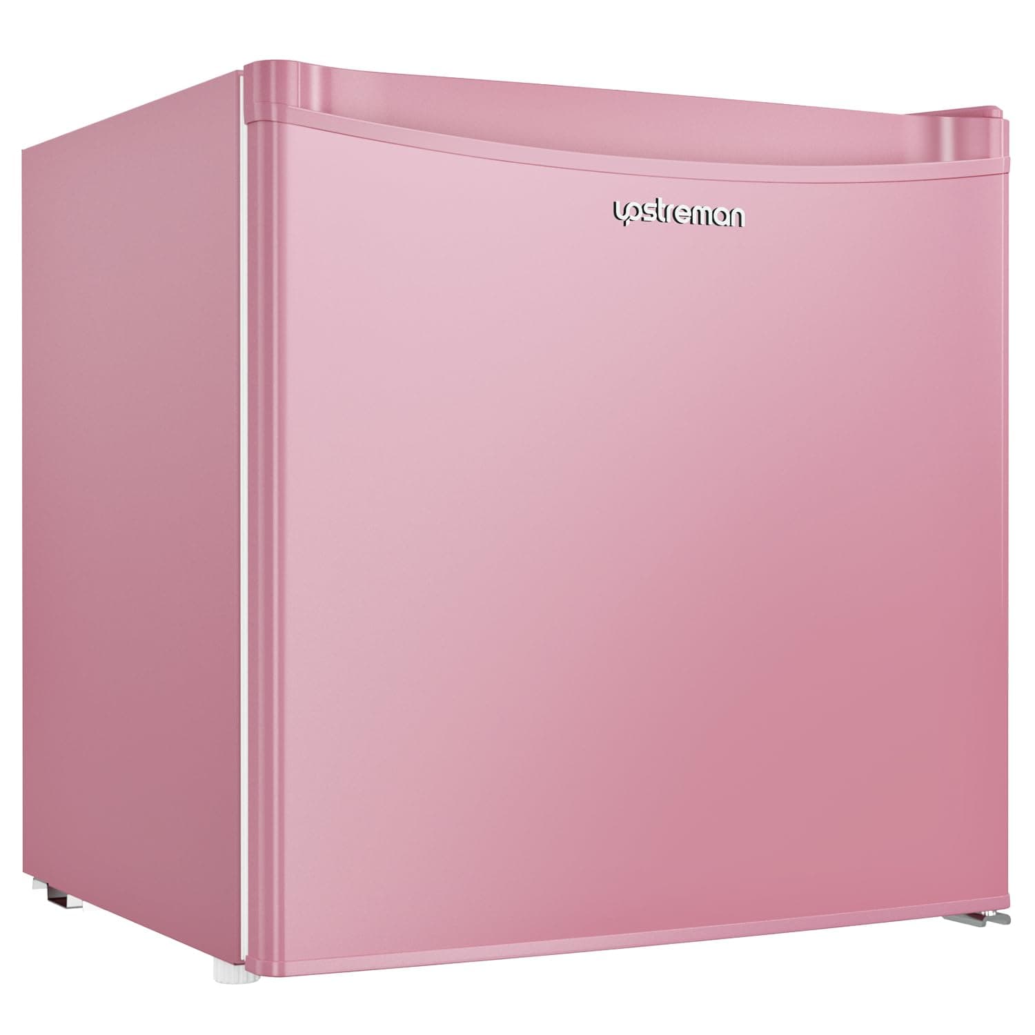 Upstreman 1.7 Cu.ft Mini Fridge with Freezer, Dorm Essentials, Adjustable Thermostat, Energy Saving, Low Noise, Single Door Compact Refrigerator for Dorm, Office, Bedroom, Pink-FR17