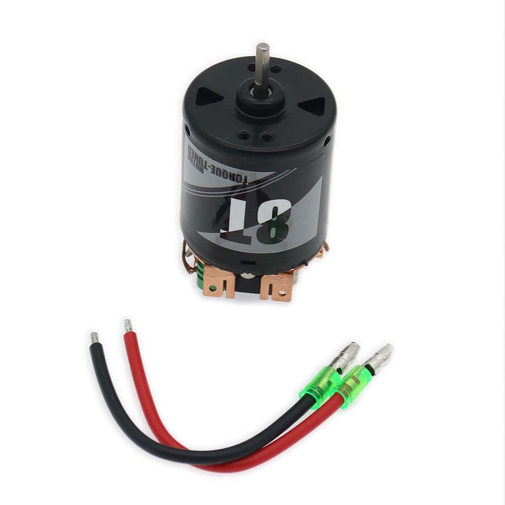 RCAWD Carbon Brush Replaceable 540 Brushed Motor 8T for Rc Hobby Model Car Boat 1/10 Crawler Axial Hsp Traxxas Redcat ECX(8T)