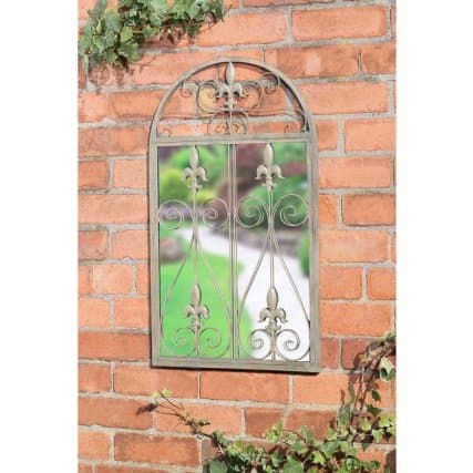Rustic Vintage Garden Mirror Easy To Hang