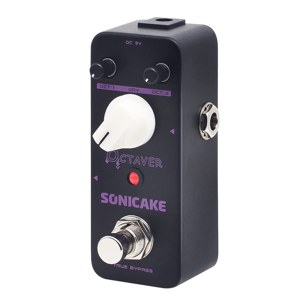SONICAKE Octave Guitar Pedal, Analog Classic Lower Octave Guitar Effects Pedal for Guitar & Bass, True Bypass - Octaver