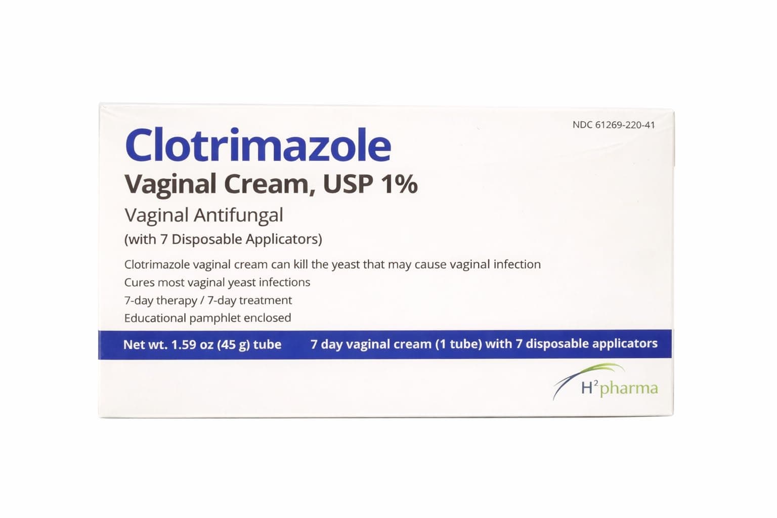 Clotrimazole Vaginal USP 1% Cream - 45 Gm