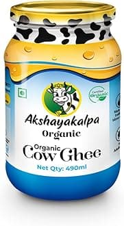 - Cow Ghee – 490 ml - Pure organic ghee, traditionally-churned, chemical-free, granular ghee, nutritious by nature
