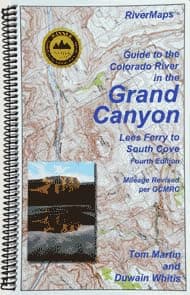 Colorado River in The Grand Canyon Map - 4th E