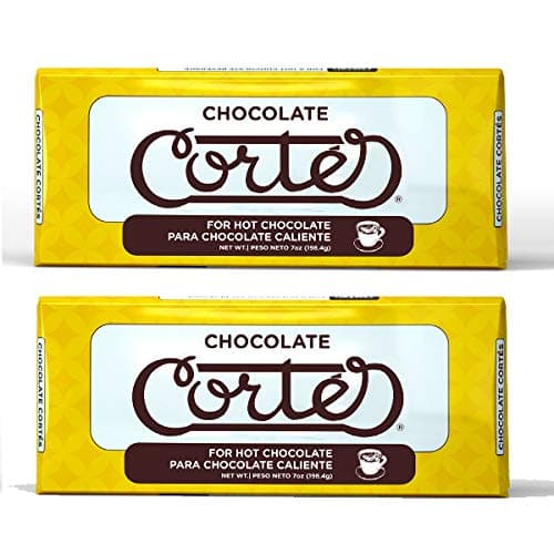 Chocolate Cortés Sweet Chocolate for Hot Chocolate (2 Pack, 7 oz Each) – Puerto Rican & Dominican Bean-to-Bar Chocolate, Authentic Caribbean Drinking Chocolate