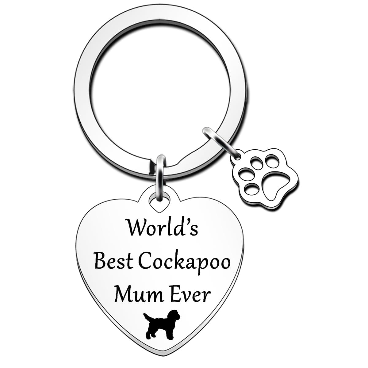 Best Cockapoo Mum Keyring Funny Cockapoo Dog Lover For Women Birthday Christmas World's Best Cockapoo Ever