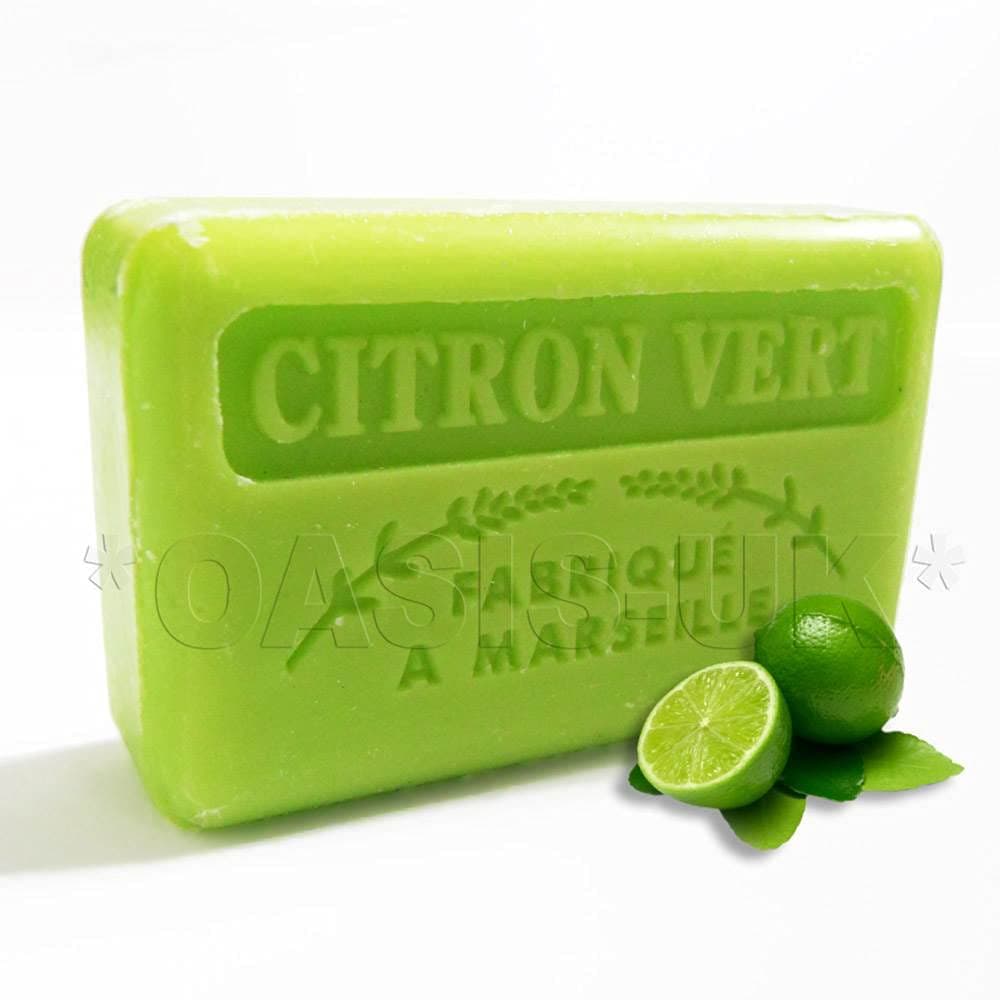125G Savon De Marseille Soap - Lime (Citron Vert)