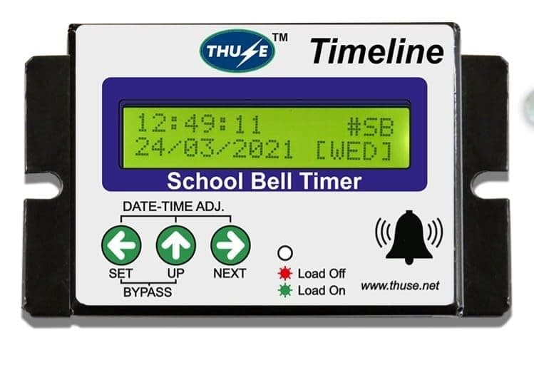 School Auto Bell Multipurpose Timer (Black)