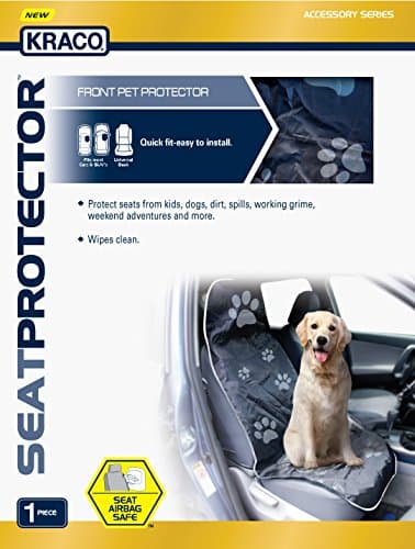 Kraco 805413 Front Seat Pet Protector, Black