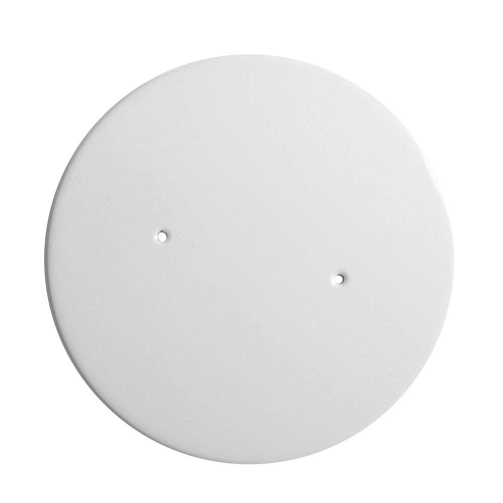 1/4 Inch White Ceiling Blank-Up Cover With 8 Inch Diameter For 4 Inch Round Box-2 per case