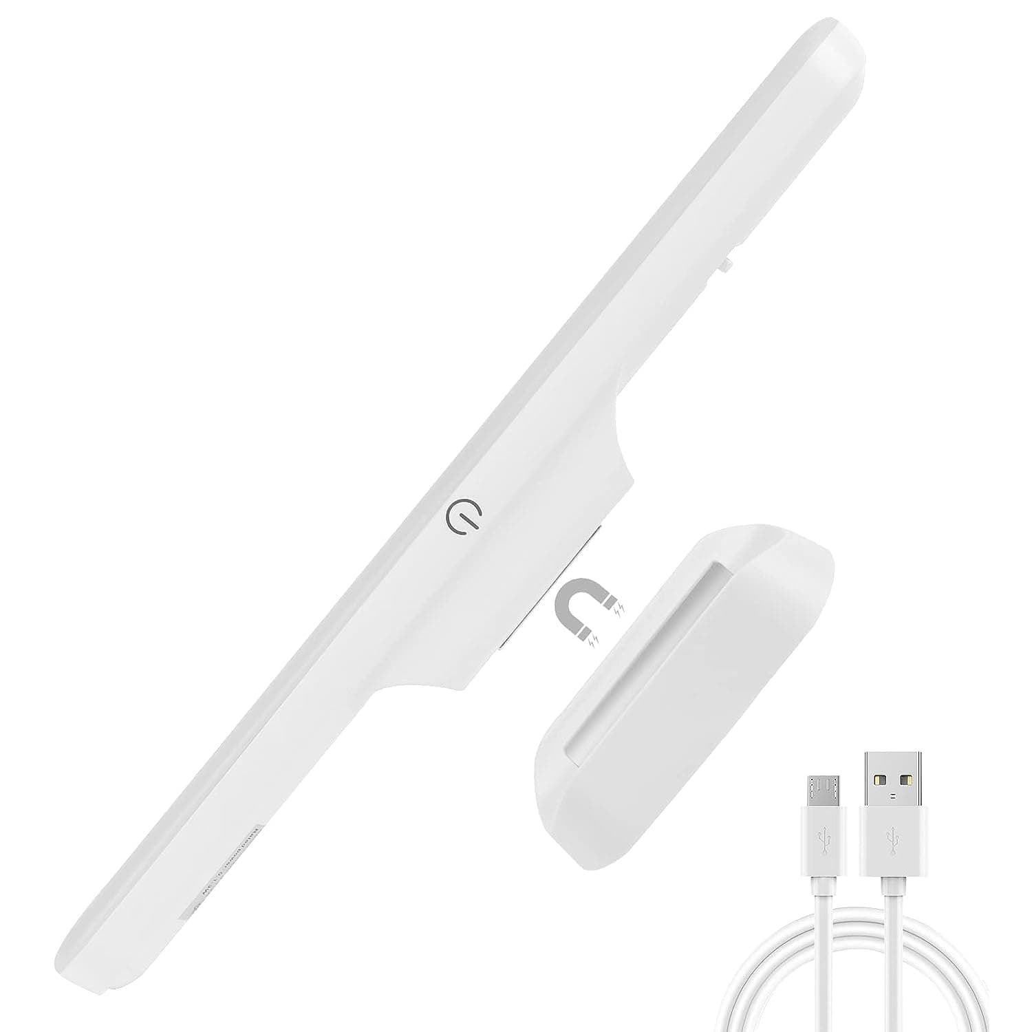 Sky-Touch Under Cabinet Lights,Rechargeable Battery Led Lights Ba,Dimmable Led Light Bar With 3 Color Modes, USb Rechargeable,Wall Shelf, Closet, Mirror, Bedside, Kitchen Lighting