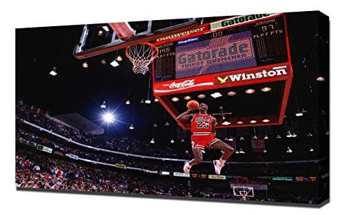Michael Jordan Slam Dunk Contest - Canvas Art Print