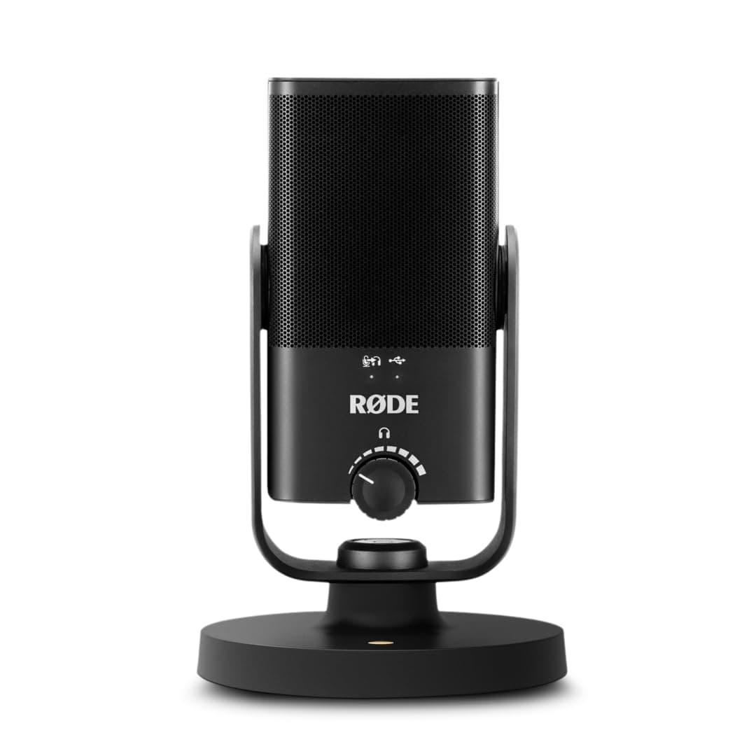 RØDE NT-USB Mini Versatile Studio-quality Condenser USB Microphone with Free Software for Podcasting, Streaming, Gaming, Music Production, Vocal and Instrument Recording