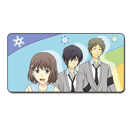 Lockrand Extended Gaming Mouse Mat Mice Pad for Anime ReLIFE Re LIFE Ryou Yoake Arata Kaizaki G