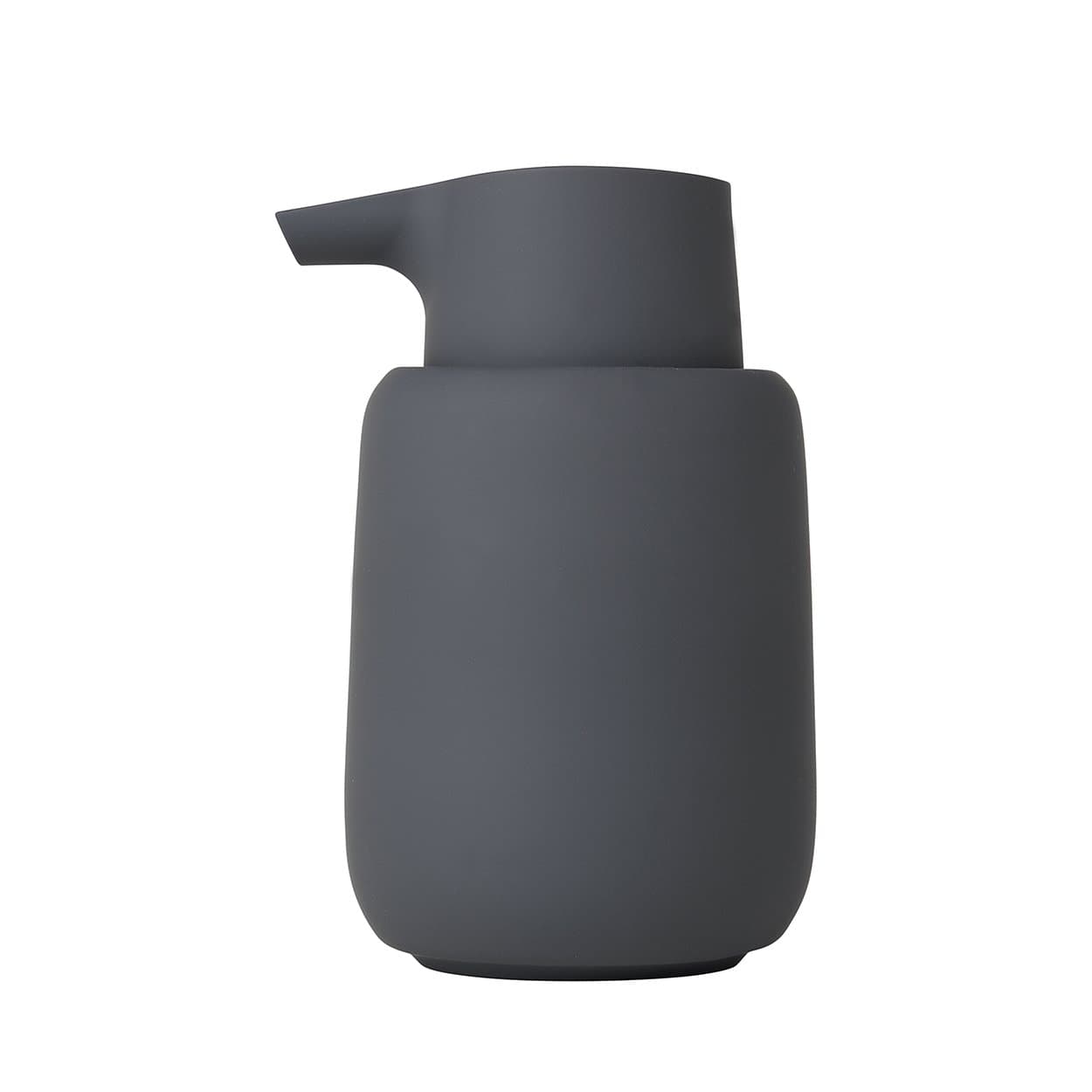 Blomus Soap Dispenser, Ceramic, plastic, silicone, Magnet, H 14 cm, T 9,5 cm, Ø 8,5, V 0,25 l