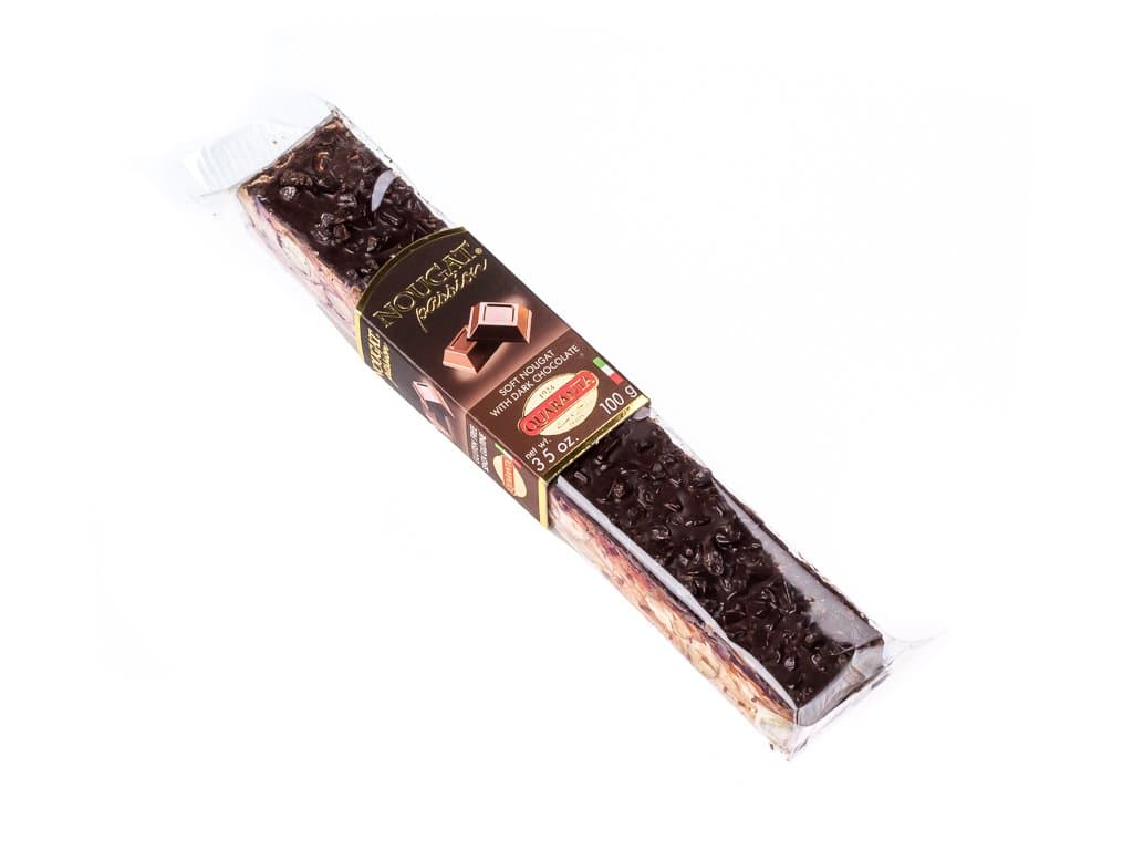 Quaranta Torrone Soft Nougat Bar Dark Chocolate 100g