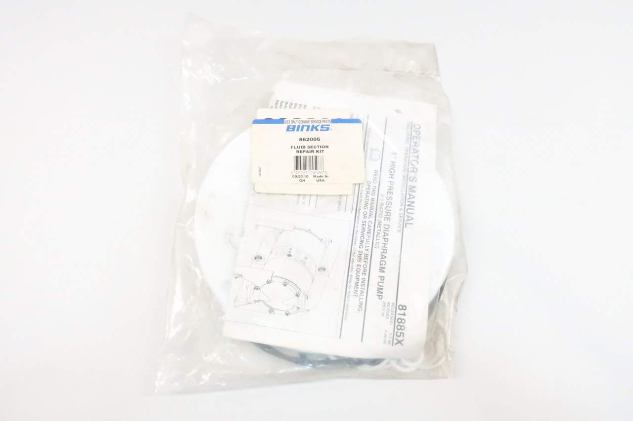 BINKS 862006 Fluid Section Repair KIT D631652