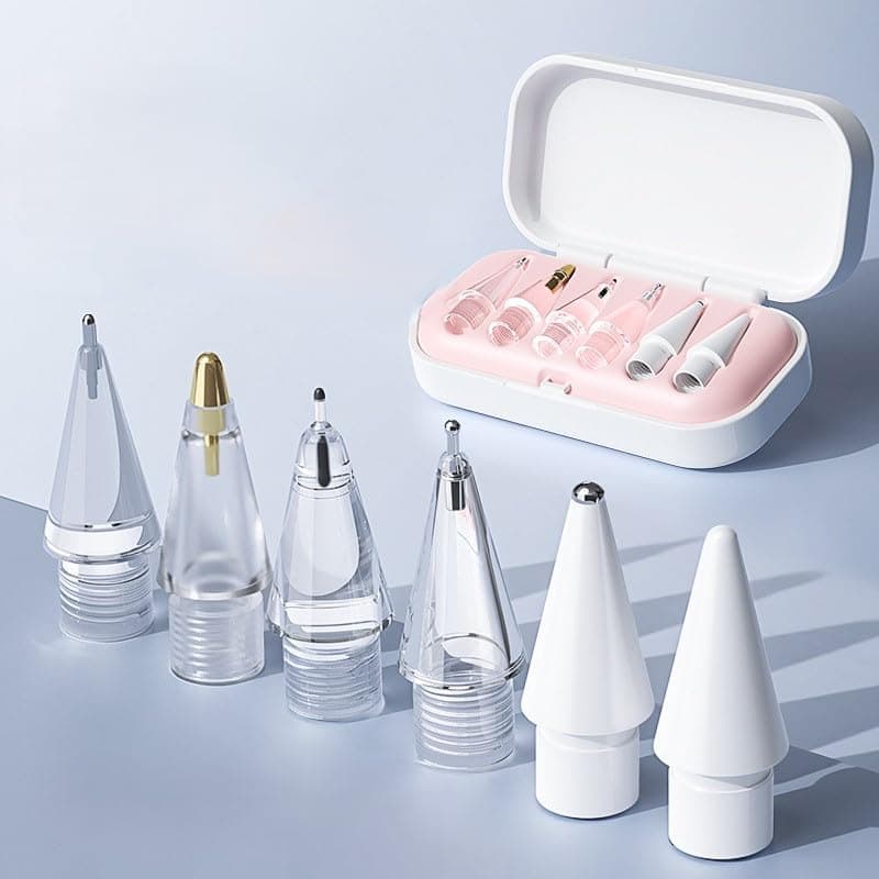 Replacement Tips for Apple Pencil Pro - Upgraded USB-C Compatible With 2nd/1st Gen and Logitech Crayon Digital Pencil - Needle Tips With Case for iPad Pro