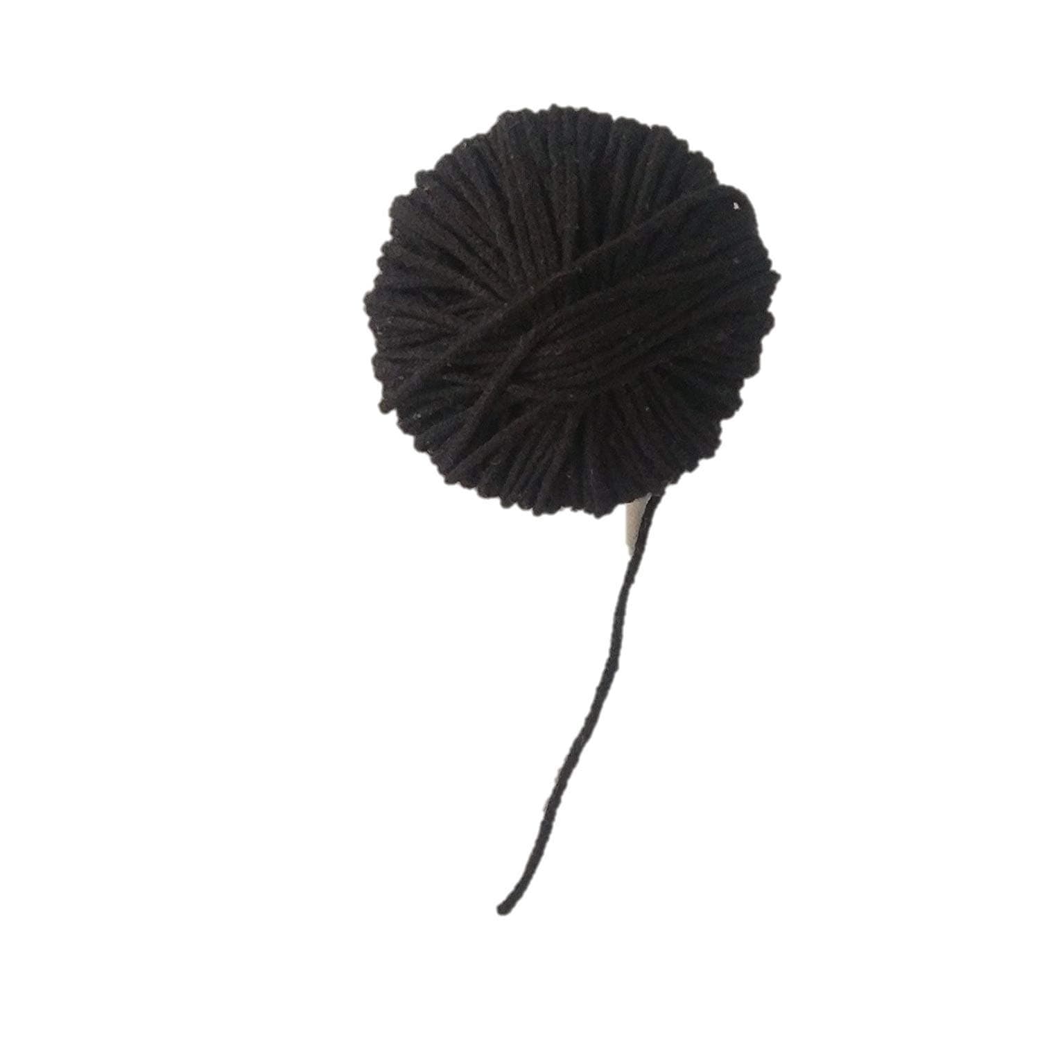 Om Phool Batti Cotton Black Thread/Kala Dhaga For Najar Surksha To Kids, Men And Women, Dora/Nazar Battu, 10 Meter (Black), 50 Gram