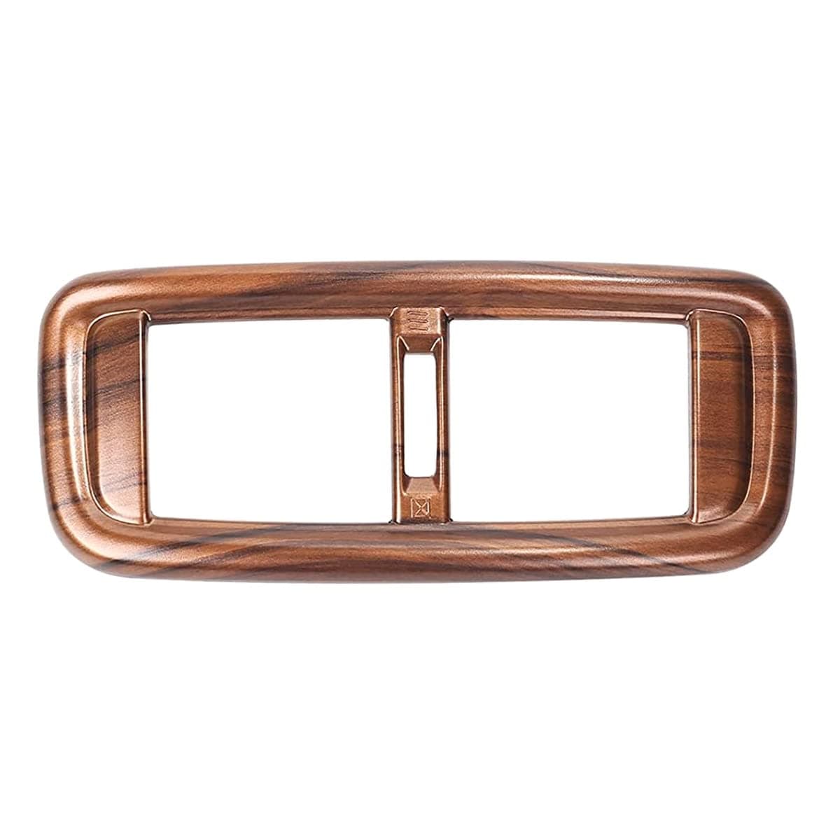 Thenice for CRV Rear Air Vent Panel Armrest Box Outlet Cover Trim Peach Wood Grain Decaration Accessories for Honda CR-V LX EX EX-L Touring Hybrid 2017 2018 2019 2020 2021 2022